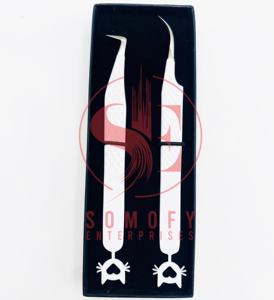 แหนบต่อขนตาสแตนเลสแบบยั่งยืนขนตางอนแบบ2024ใหม่ดีไซน์ให้ขนตางอนฉลากส่วนตัว - Product Image 5