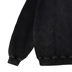 Sweat à capuche zippé pour homme, coupe classique, 100% coton, écologique et respirant, avec logo personnalisé brodé, effet délavé, idéal pour l'hiver - Product Image 4