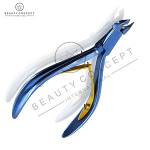 Plasma Blue Metal Cuticle Nipper 4mm Professional Durable Eco-Friendly Customized Logo Wholesale Rate Beauty Concept - Product Image 3