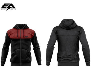 Sweat à capuche pour homme en coton biologique personnalisé de haute qualité unisexe Streetwear à capuche brodée décontracté hiver Designer imprimé polaire - Product Image 3