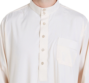 Al Daffah <b>Thobes</b> Any Pattern Long Sleeves <b>Men</b> Jubba Thobe 100% High Quality Islamic Muslim <b>Men's</b> Thobe / Thawb - Product Image 6