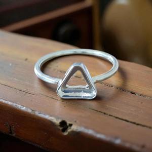 2025 nouveauté trillion 5mm anneau blanc 925 bande en argent Sterling pour bricolage pierres précieuses réglage fabrication de bijoux à la main anneau Base - Product Image 1