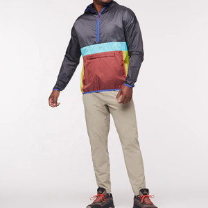 Veste coupe-vent à col montant imperméable de haute qualité en gros, veste de randonnée en plein air personnalisée, pêche, décontractée, hommes, prix bas, OEM - Product Image 4
