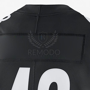 OEM Service Custom Design American Football Jersey-Short Sleeve Breathable Summer 100% Polyester with Custom Logo - Product Image 5