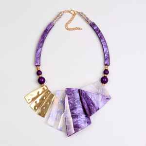 MS งานหัตถกรรม Ms-wc-001ลูกปัดธรรมชาติสร้อยคอลูกปัดเรียบ8mm แฮนด์เมด - Product Image 1