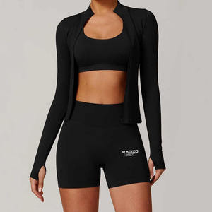 Pantalones cortos de verano sin costuras para mujer, novedad en pantalones cortos de yoga para gimnasio y entrenamiento con glúteos y logotipo personalizado para mujer - Product Image 5