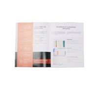 Impression de brochures en Chine, papier d'art brillant coloré A4 en vrac, dépliant plié avec plastification