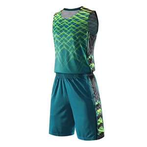 Ensemble de maillots de basket-ball unisexes de haute qualité, personnalisés, sans manches, pour adultes, tailles plus grandes, vêtements de sport imprimés, respirants, écologiques, été - Product Image 5