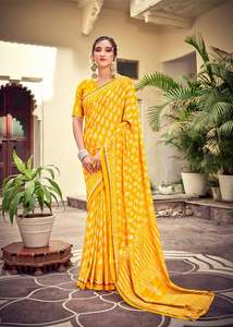 เสื้อส่าหรีคอตตอนเนื้อนุ่มผ้าลินินเนื้อนุ่มลายแฟนซีใส่ในเทศกาลสีสุดเจ๋งสินค้าขายดีทั่วโลก - Product Image 2