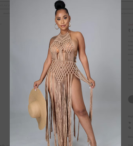 Festival <b>Dress</b> Birthday <b>Dress</b> <b>Boho</b> Wedding Cotton Hand Woven Festival Clothing Bustier Crop Top Women Macrame Beach <b>Dress</b> - Product Image 2