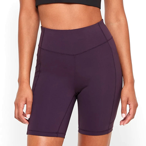 Personnalisé léger uni confortable à porter ensemble de motard pour femmes/soutien-gorge sexy 2 pièces sans couture ensemble de motard pour femmes taille haute - Product Image 4