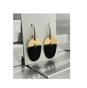 2025 dernière exclusive Western Wyoming cuivre laiton bijoux étranger jaune géométrique boucles d'oreilles fil indien géométriquement boucles d'oreilles - Product Image 1