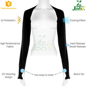 Manchons de bras rafraîchissants personnalisés, protection solaire, respirants, séchage rapide, avec trous pour les doigts, unisexe, golf, service OEM, logo personnalisé - Product Image 3