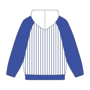 Phi Beta Sigma bianco corpo blu Raglan Pullover con cappuccio abbigliamento greco confraternita Custom Divine Nine HBCU abbigliamento - Product Image 3