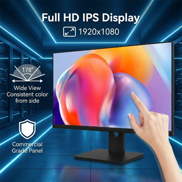 27 Inch Smart Touch Panel Monitor High Brightness Screen Multi Interface for Restaurant Billing Equipment Custom Factory