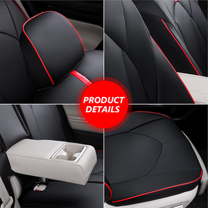 De alta calidad de cuero conjunto completo de cubiertas de asiento de coche para 2020-2022 <span class=keywords><strong>Toyota</strong></span> Highlander impermeable vehículo funda de cojín - Product Image 6