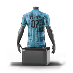 Maillots de football personnalisés pour hommes adultes, équipes universitaires et professionnelles, imprimés par sublimation, 100% polyester, noms et numéros d'équipe personnalisés, séchage rapide - Product Image 2