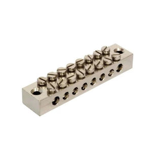 Bloc de terre double pôle à huit voies durable à haute conductivité pour tableaux électriques et distribution - Product Image 6