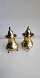 Vintage Look Premium Salt Pepper Shaker <b>Herb</b> Spice Tools Metal Kitchen Table Top Serving Usage Salt Jar <b>Herb</b> Spice Tools - Product Image 2
