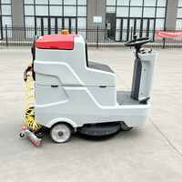 Machine de nettoyage de sols de grande surface, autolaveuse industrielle pour parking et usine