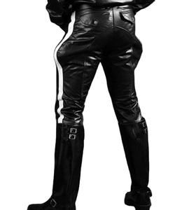 กางเกงผู้ชายหนังวัวแท้กันลม, กางเกงผ้าควิลท์หนังวัวแท้ - Product Image 3