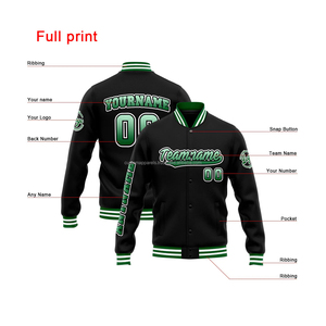 Premium Wool Varsity <b>Jacket</b> with Leather Sleeves Custom Embroidery High-End Varsity Coat for <b>Men</b> - Product Image 2