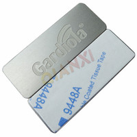 Étiquettes Métalliques Anodisées Adhésives Permanentes, Plaques Signalétiques Gravées en Aluminium et Acier Inoxydable