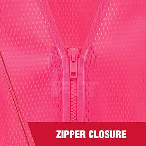 Gilet de sécurité à logo personnalisable unisexe en polyester haute visibilité matériau réfléchissant poches multiples pour une sécurité pratique - Product Image 3