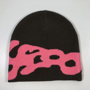 Gorro de Punto Transpirable e Impermeable con Bordado 3D Digital, Unisex, Estilo Y2K, Diseño de Corazón con Letras de Cristal, Gorro de Invierno con Logotipo Personalizado - Product Image 5