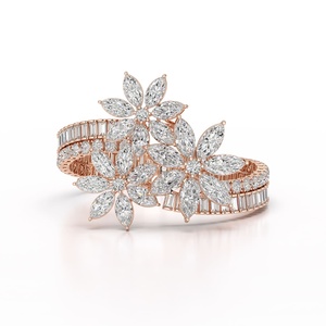 Custom 14 KT oro blanco Lab Grown Diamond Tennis Bracelet Round Marquise Baguette DEF VVS VS 25 gramos al por mayor a granel listo para enviar - Product Image 3