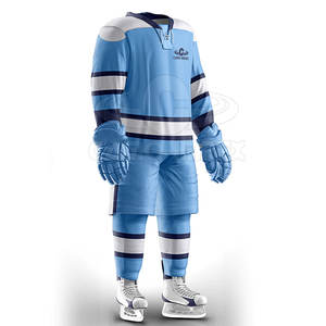 Uniforme de hockey sur glace 100% Polyester vêtements de sport maillot d'équipe uniforme de hockey sur glace uniforme de hockey sur glace de qualité supérieure - Product Image 2