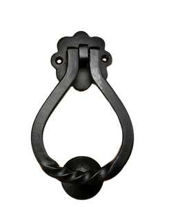 Nuevo aldaba de puerta Forma única y diseño Aldaba de puerta de latón Acabado elegante con revestimiento negro para puertas de Casa Decoración elegante - Product Image 5