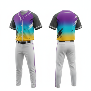 Nouvelle arrivée Uniforme de baseball Personnalisé Équipe Vente en gros Sublimation Maille légère - Product Image 4