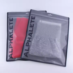 Biểu Tượng Tùy Chỉnh Lớn Ziplock Bao Bì Mờ Mờ Màu Đen Mờ Dây Kéo Túi Dày Nhựa Cho Quần Áo Kích Thước Lớn Cao - Product Image 4