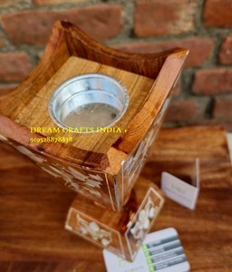 Vintage Mabkhara Bakhoor Acacia Wood Organic Durable <b>Incense</b> <b>Burner</b> <b>Holder</b> Mother Pearl Inlay Wholesale Religious Gift Coal Oud - Product Image 4
