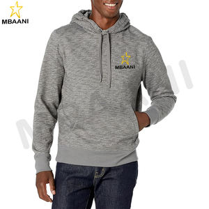 Sweat-shirt à capuche pour hommes, modèle pull-over, couleur gris - Product Image 1