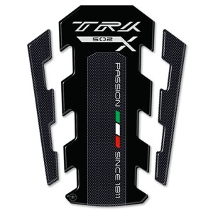 Protezione Serbatoio Moto Benelli TRK 502x, Adesivi 3D Personalizzabili, Logo Adesivo Nero - Product Image 2