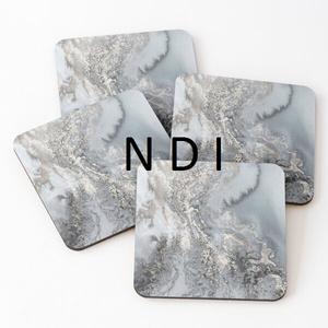 Eco Friendly Square Shape Coasters Marble Coaster Tea <b>Coffee</b> Beer Mug <b>Pads</b> Marble Tea Coaster for Dining Table Top Decor Usage - Product Image 5