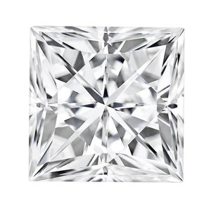 Moissanite Princesse-1 carat 4 pcs et 2 ct- 4 pcs - Product Image 1
