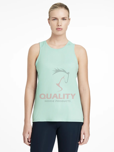 Camisa ecuestre de equitación para mujer, camiseta transpirable ligera de verano que absorbe la humedad, ropa atlética elegante, tops elásticos - Product Image 5