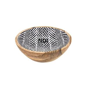 Venta caliente Restaurante Vajilla Cuencos para servir Cuenco de madera de mango Diseño hecho a mano Ensalada de frutas Mezcla y servir Cuenco de madera - Product Image 1