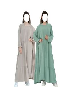 Robes à manches longues en polyester léger respirant de luxe pour les femmes en conception d'abaya pakistanaise avec belle robe costume - Product Image 1