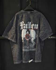 Impression personnalisée de haute qualité T-shirt pour hommes lourds T-shirt vintage en coton vierge T-shirt surdimensionné à épaules tombantes - Product Image 6