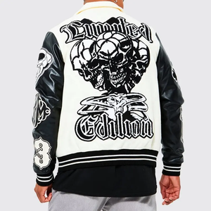 แจ็คเก็ตขนสัตว์ลายอนิเมะสำหรับผู้ชายรุ่นใหม่ กันน้ำ กันลม ระบายอากาศได้ดี แขนยาว รับผลิตแบบ OEM สไตล์ฮิปฮอปสำหรับฤดูหนาว - Product Image 2