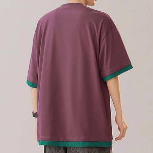 Camiseta de Hombre de Diseño Personalizado, Lavado Ácido, 100% Algodón, Tejido de Estambre, Casual, Talla Grande, Holgada, Estilo Urbano, Transpirable, con Serigrafía Frontal - Product Image 2