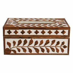 Best Selling Modern <b>Floral</b> Design Mother of Pearl Inlay Tissue <b>Box</b> Holder with Quality Dispenser Good Color & Feature - Product Image 5
