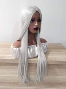 Achieve the Look: Luxurious Silver Blonde Color Remy HD Lace <b>Wig</b> - Product Image 2