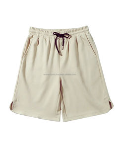 OEM Factory Wholesale Custom Printed Logo Mid Waist <b>Men's</b> Gym Fitness Summer Wear Oversized <b>Woven</b> Cotton <b>Shorts</b> - Product Image 4