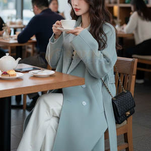 Abrigo de Mujer de Moda para Invierno, Nuevo Estilo, Abrigo Largo, Talla Grande, Abrigo Largo Cálido de Nueva Moda con Logotipo Personalizado, Servicio OEM - Product Image 4