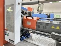 Machines de moulage par injection hydraulique horizontales d'occasion Jetmaster 168 tonnes avec panier et servomoteur pour la fabrication de paniers en plastique